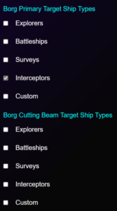 Borg Cube Grinding Options